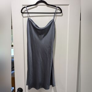 cowlneck slip mini dress abercrombie satin